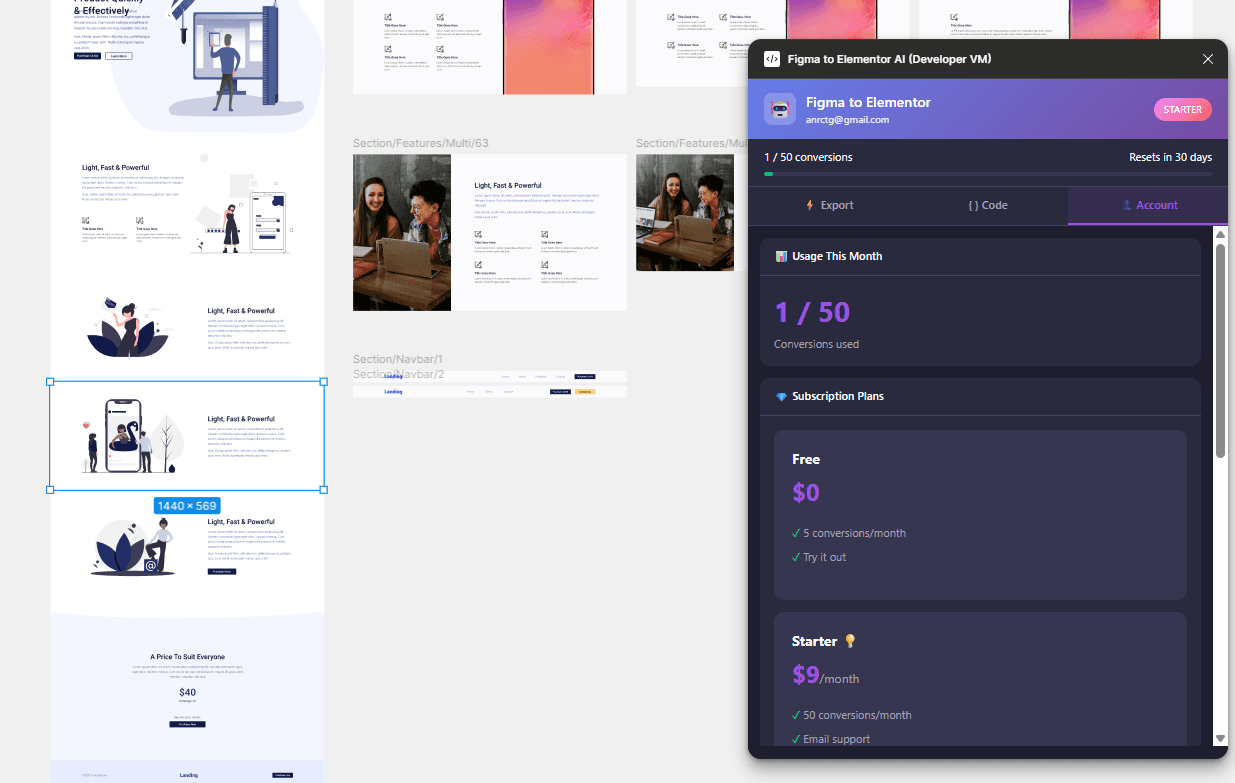 Figmantor Plugin Interface